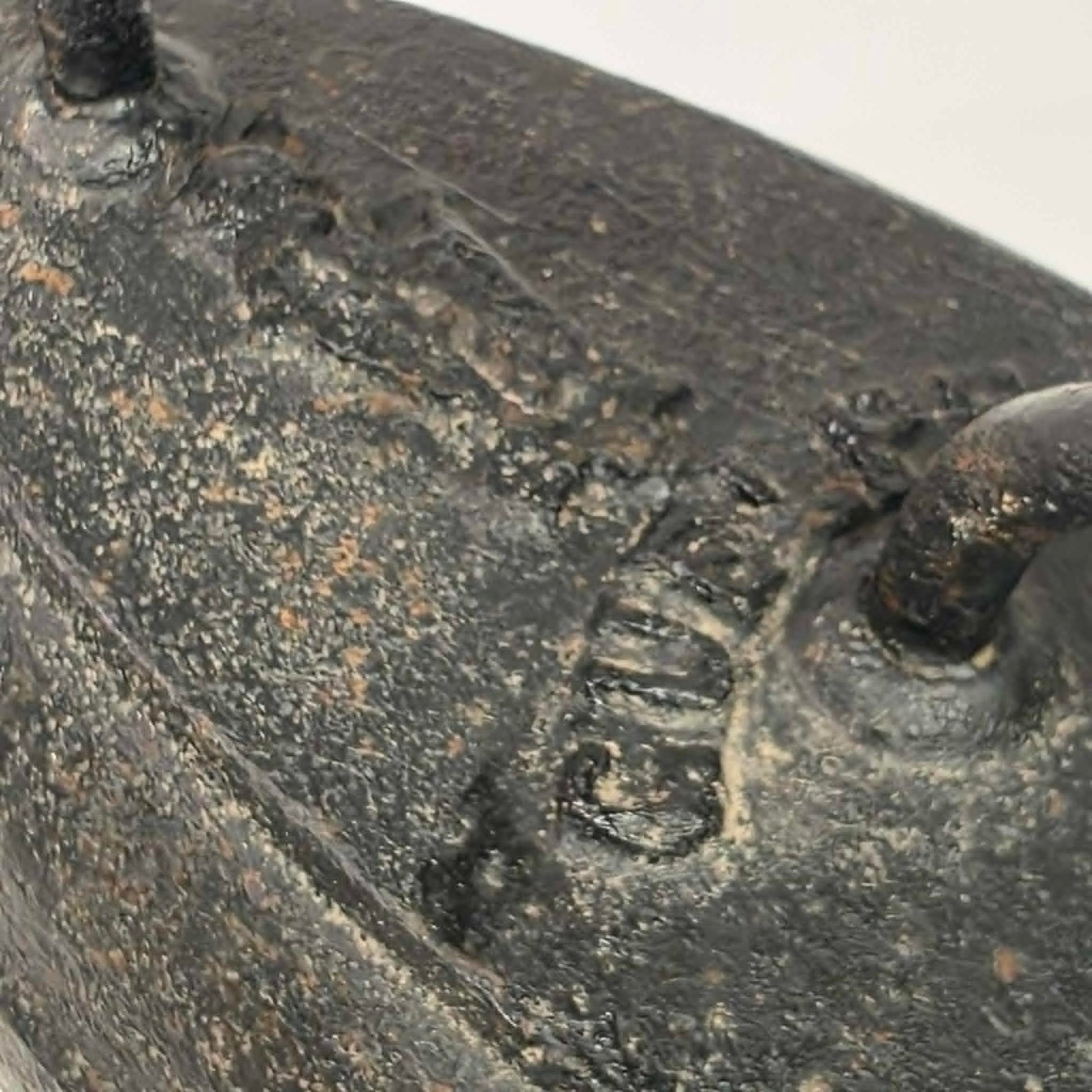 Antique cast iron tailor's press iron made in Guelph Ontario with beautifully formed handle.
