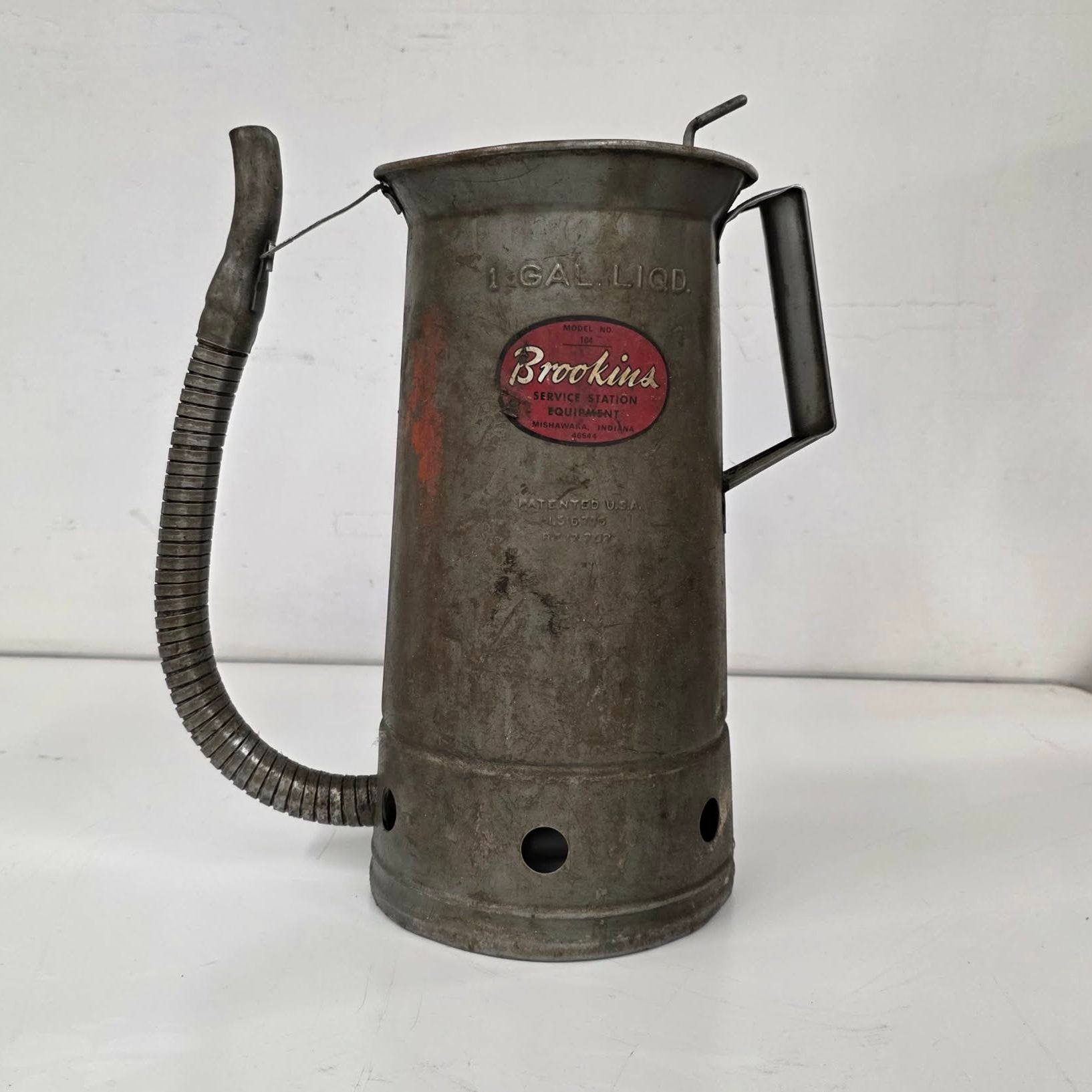 Antique Brookins Railroad Oiling Can Model 104