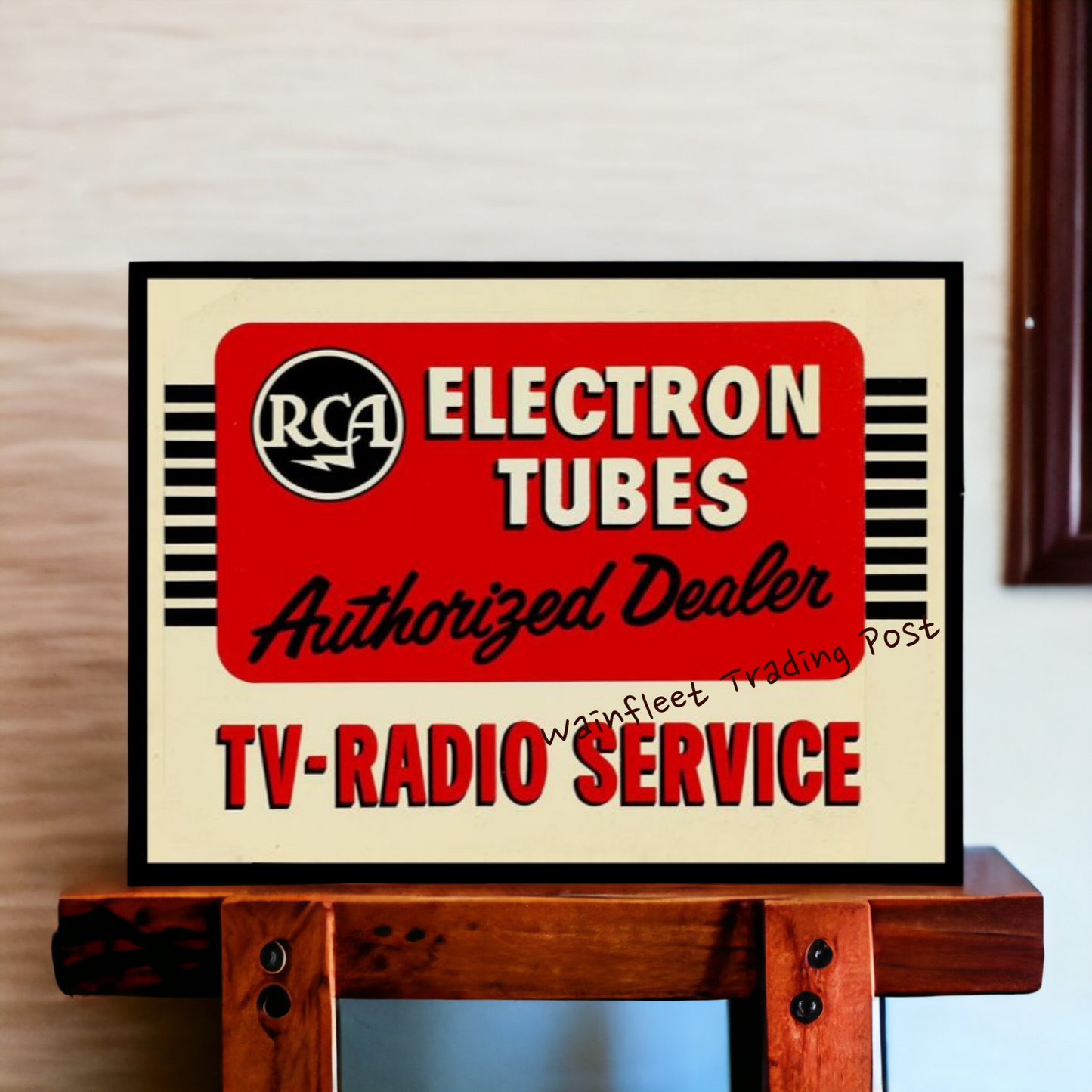RCA Electron Radio Tubes Dealer Sign