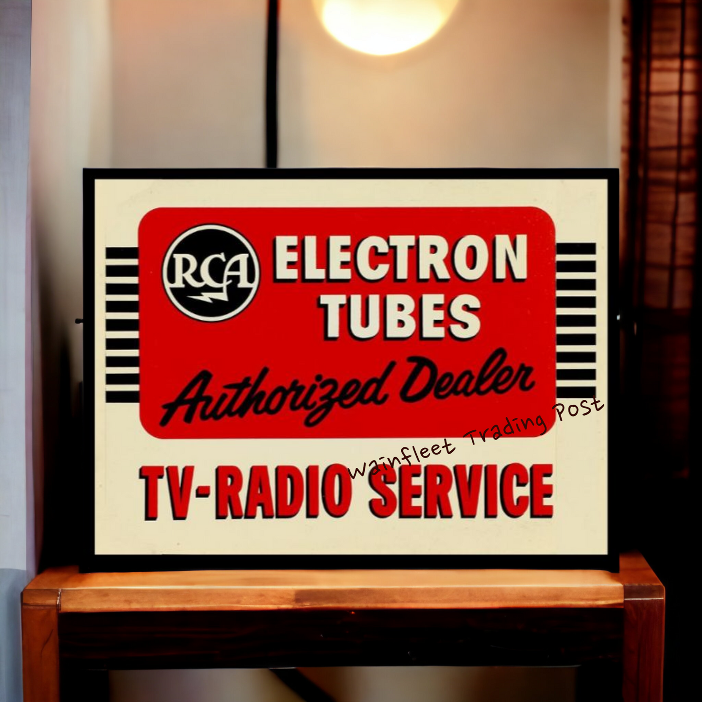 RCA Electron Radio Tubes Dealer Sign