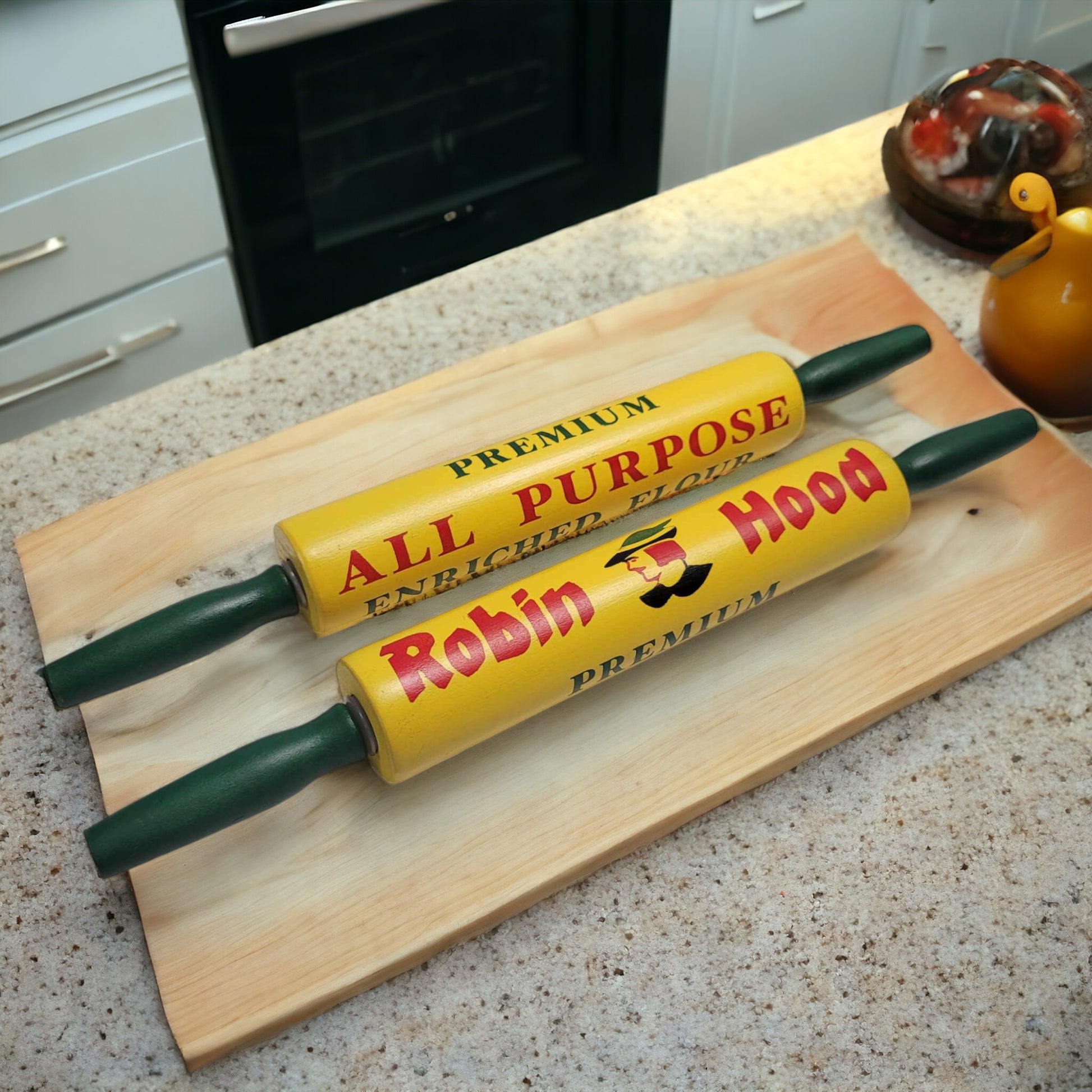 retro wooden rolling pin 