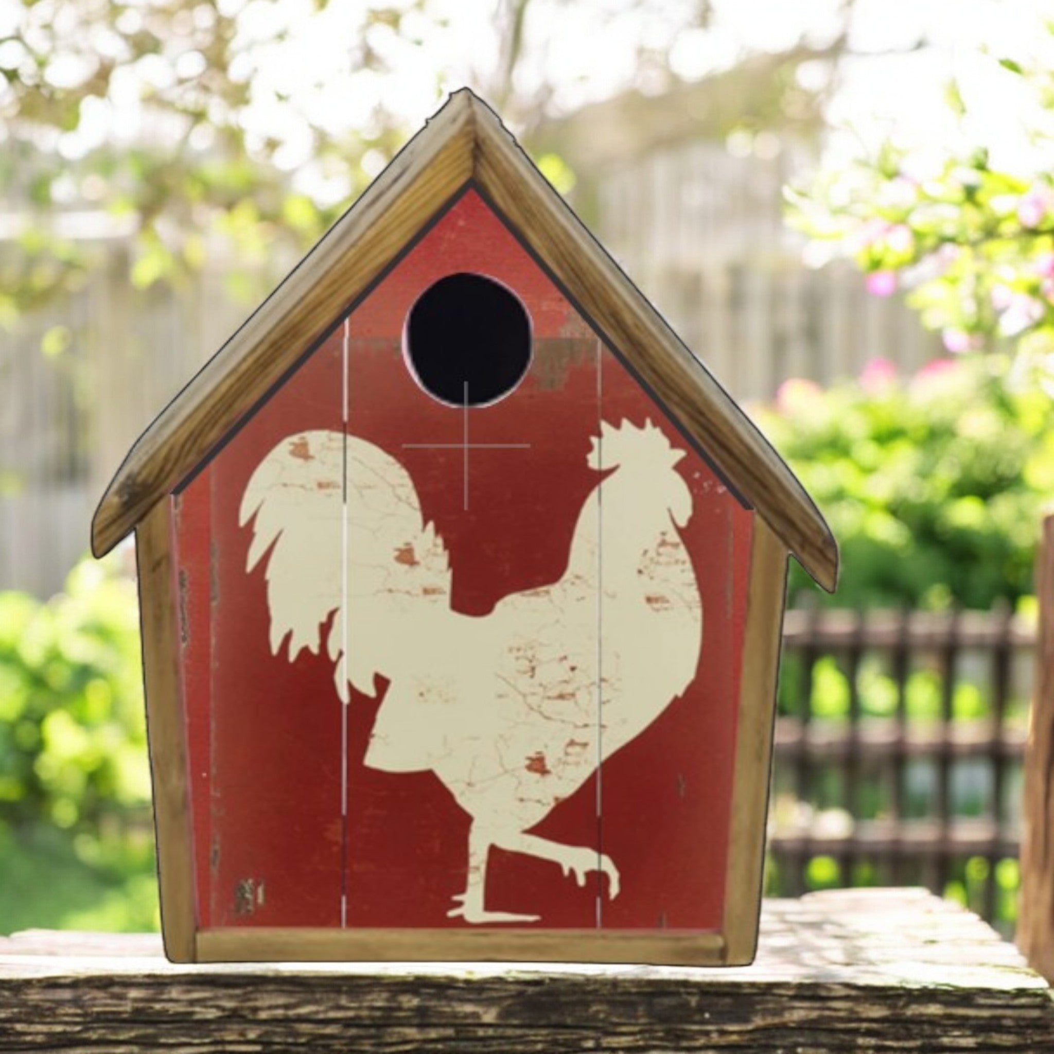 Bird House Rustic Farm Chicken Rooster Design – Wainfleet Trading Post