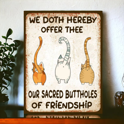 Cat Sign Offer Friendship Sign