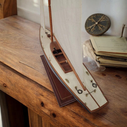 Model Sailboat Blue Nose Nautical Decor