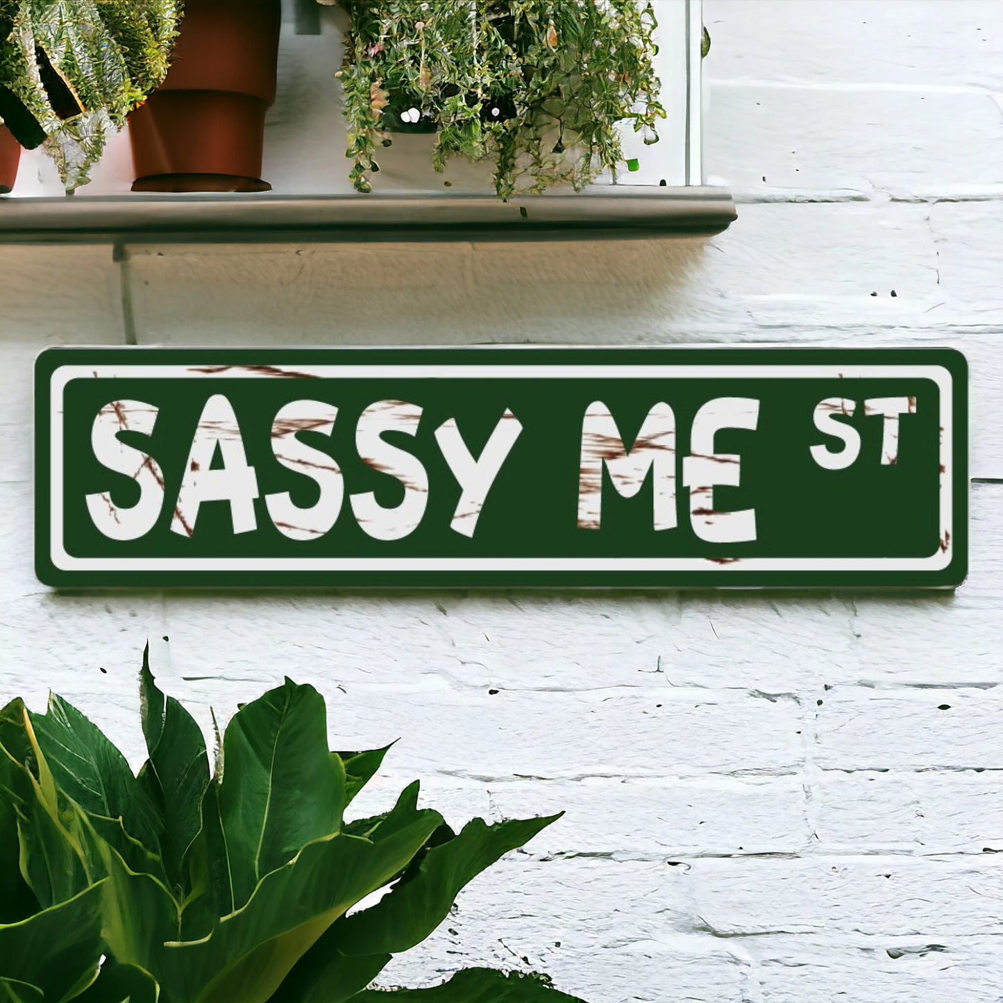 Sassy Me Street Sign
