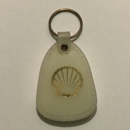 Shell logo keychain on a white background