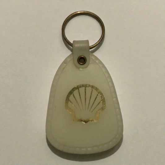 Shell logo keychain on a white background