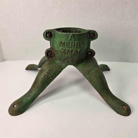 Vintage cast iron Christmas tree stand by Smart Brockville Foundry