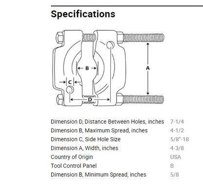 Snap On CJ 951 Bearing Splitter