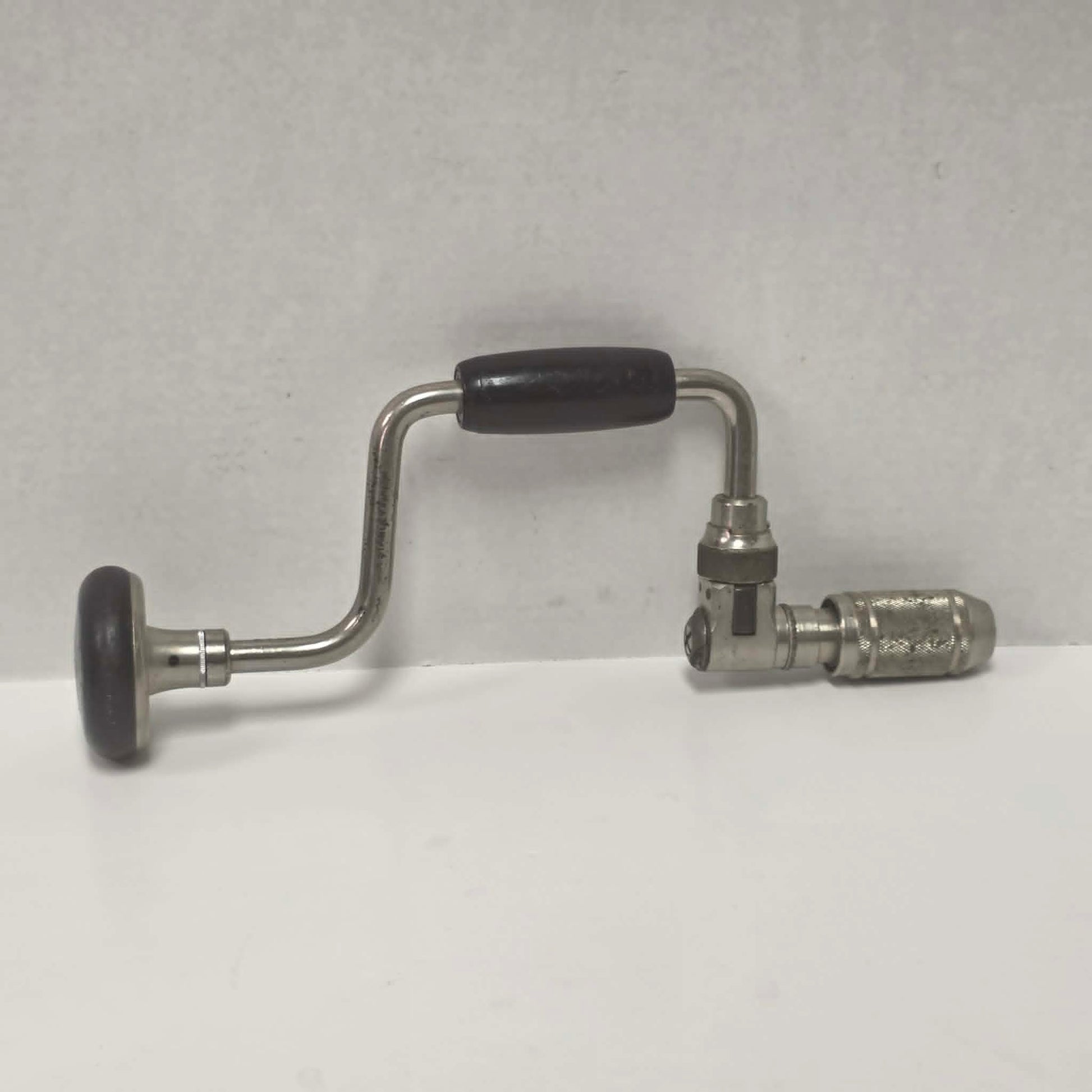 Vintage Stanley No. 923 ratcheting bit brace made by Stanley Canada.

