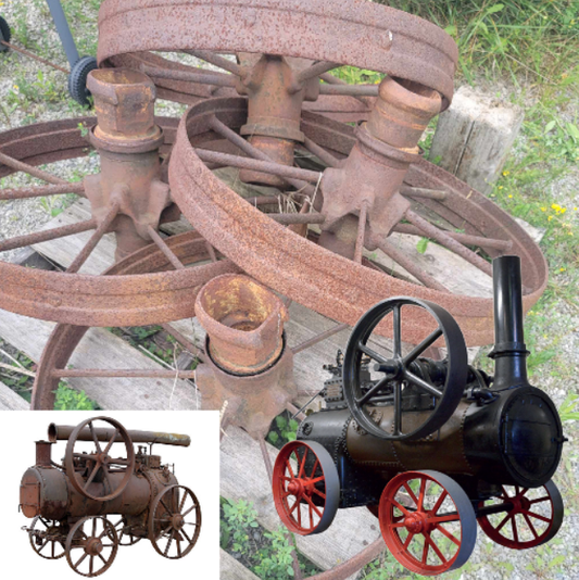 100 yr Old Portable Steam Engine Wheels