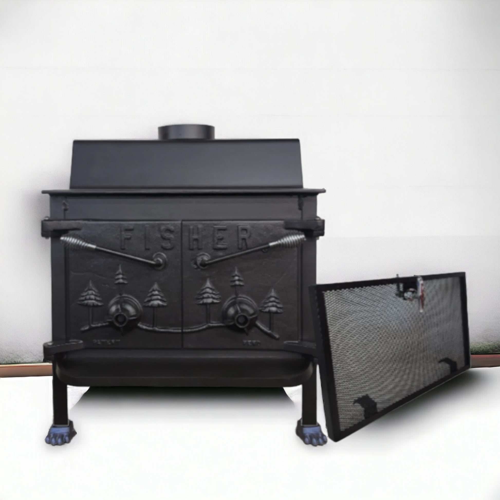 fisher grandpa bear wood stove 