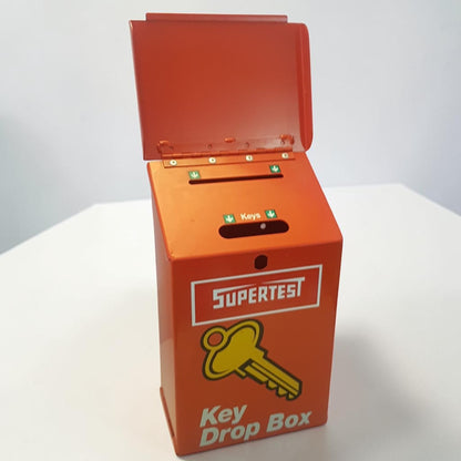 Vintage SuperTest Night Key Drop Box Heavy Duty 14 Gauge Metal