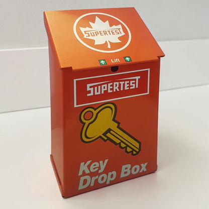 Vintage SuperTest Night Key Drop Box Heavy Duty 14 Gauge Metal