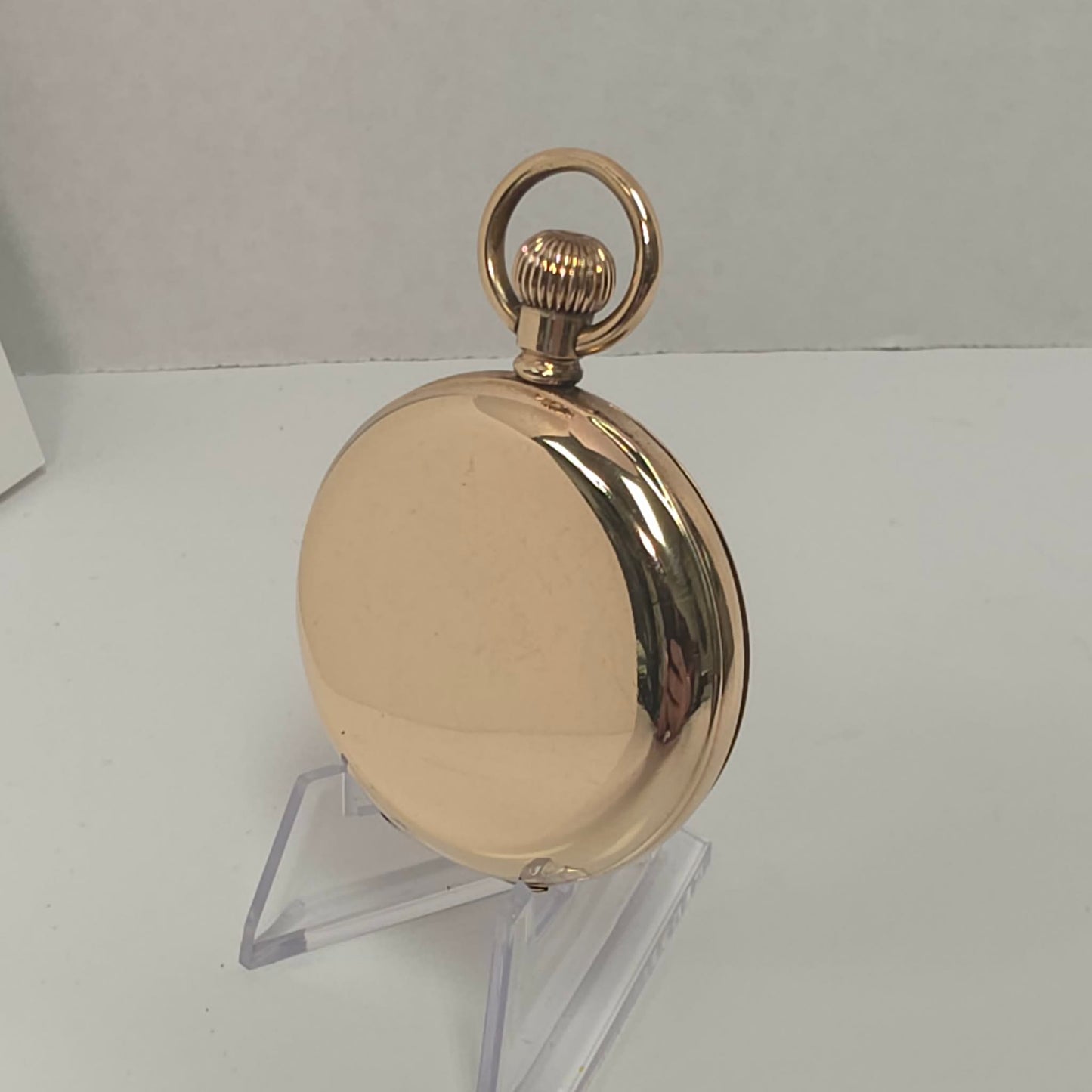 Swiss Full Hunter Pocket Watch Gold Plate Dennison Case Alfred Bruce 1910 
