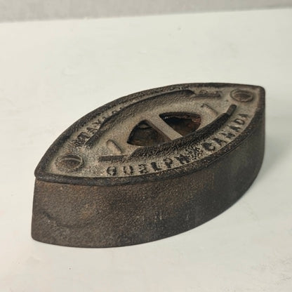Antique Taylor Forbes No. 1 sad iron made in Guelph, Ontario, Canada.