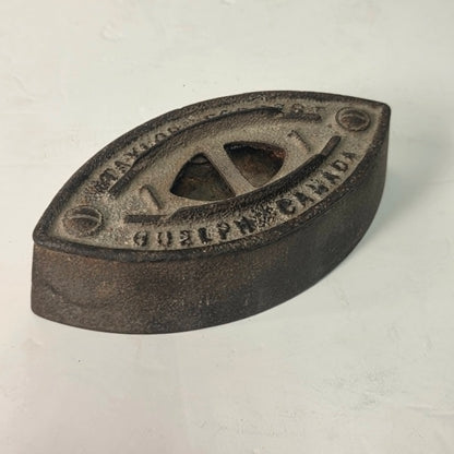 Antique Taylor Forbes No. 1 sad iron made in Guelph, Ontario, Canada.