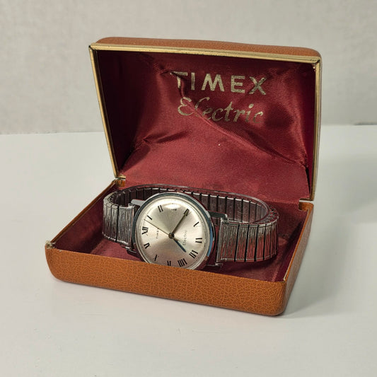 Vintage 1960s Timex Electric Backwind Watch – West Germany, Original Case