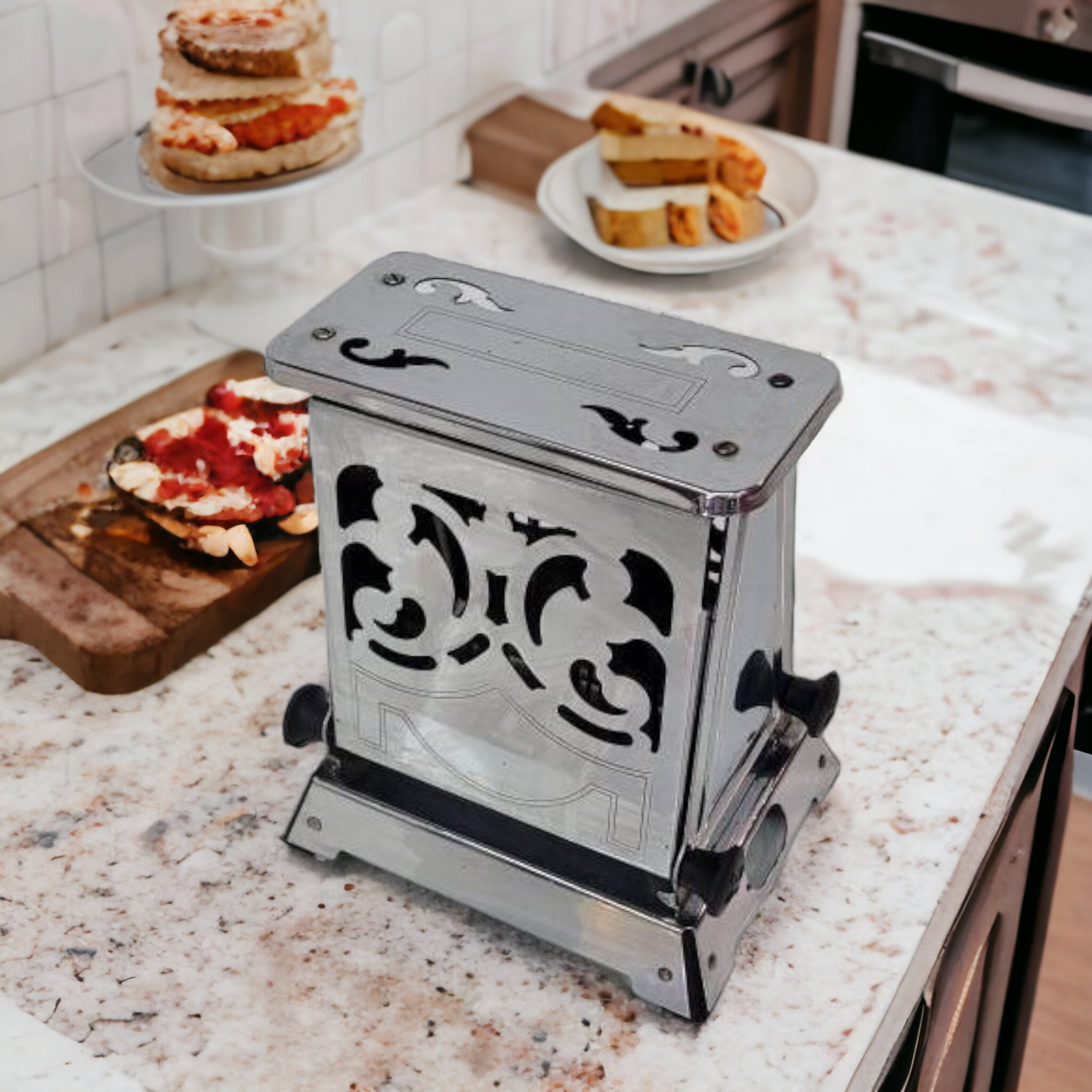 Vintage Mid-century Chrome GE Toaster, General Electric Automatic Popup  Toaster, Atomic Era Toaster, 50's Kitchen Appliance 