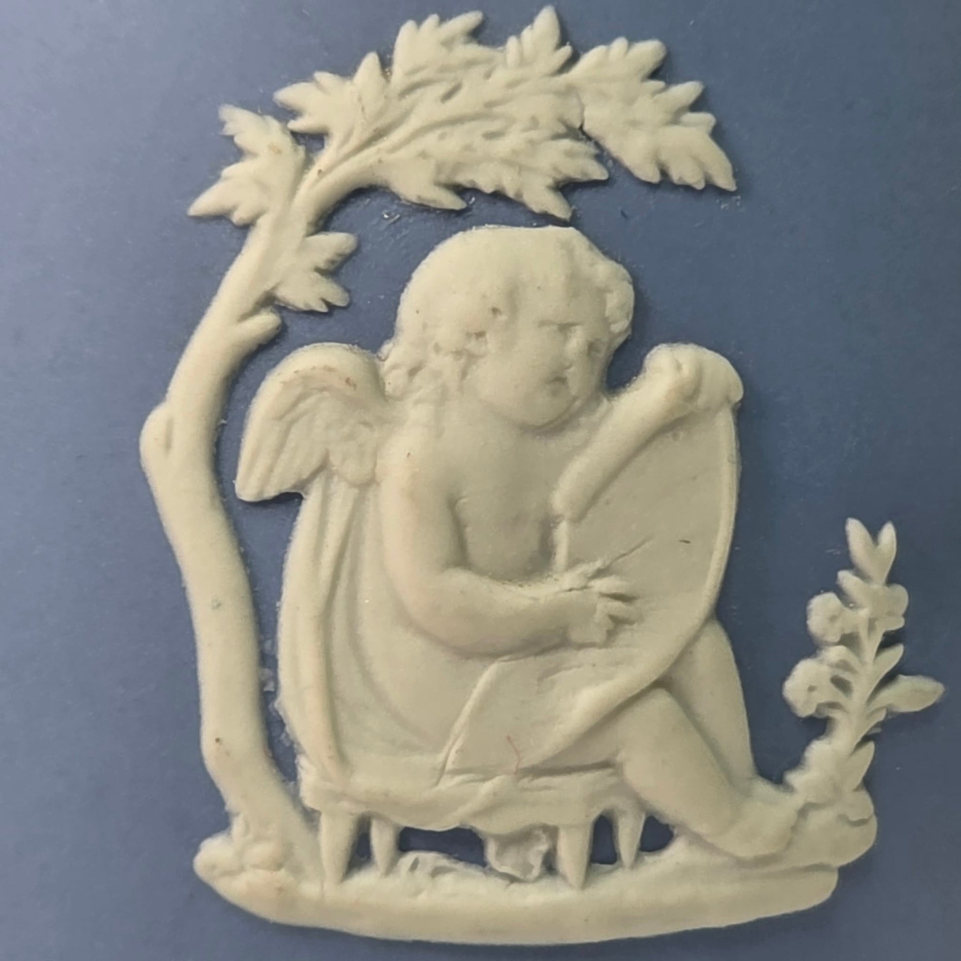 Wedgwood Jasperware Cupid Vase No. 62 5”
