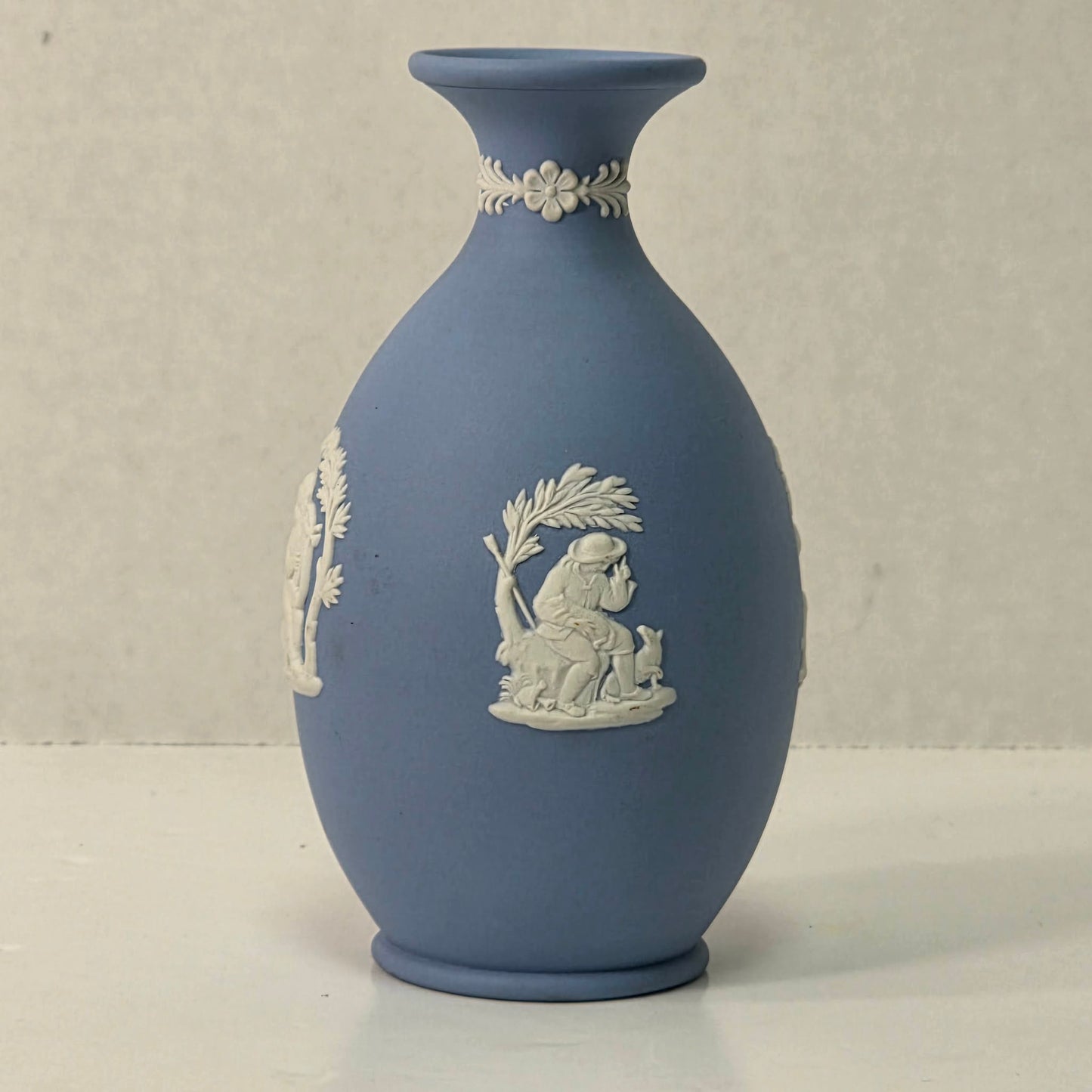 Wedgwood Jasperware Cupid Vase No. 62 5”