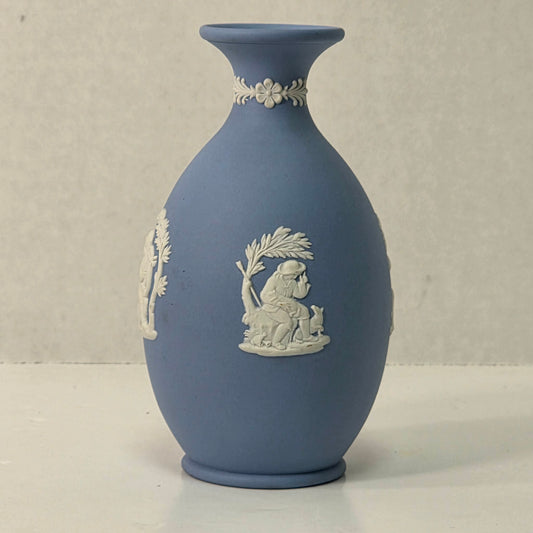 Wedgwood Jasperware Cupid Vase No. 62 5”