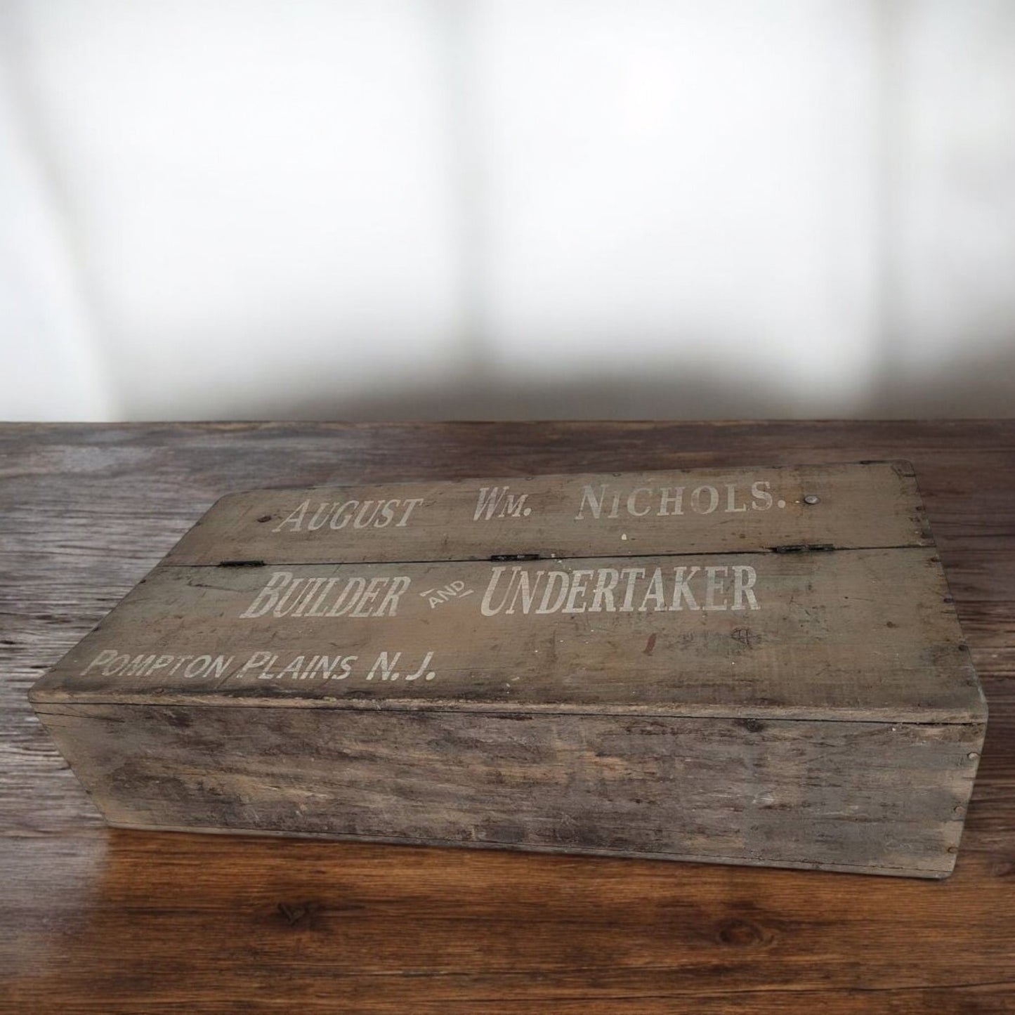 Antique Wooden Tool Box Builder And Undertaker