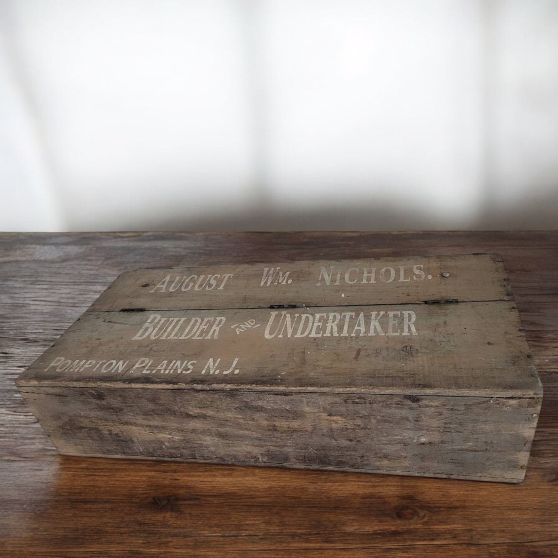 Antique Wooden Tool Box Builder And Undertaker