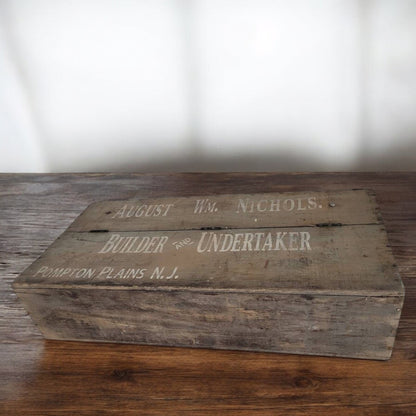 Antique Wooden Tool Box Builder And Undertaker