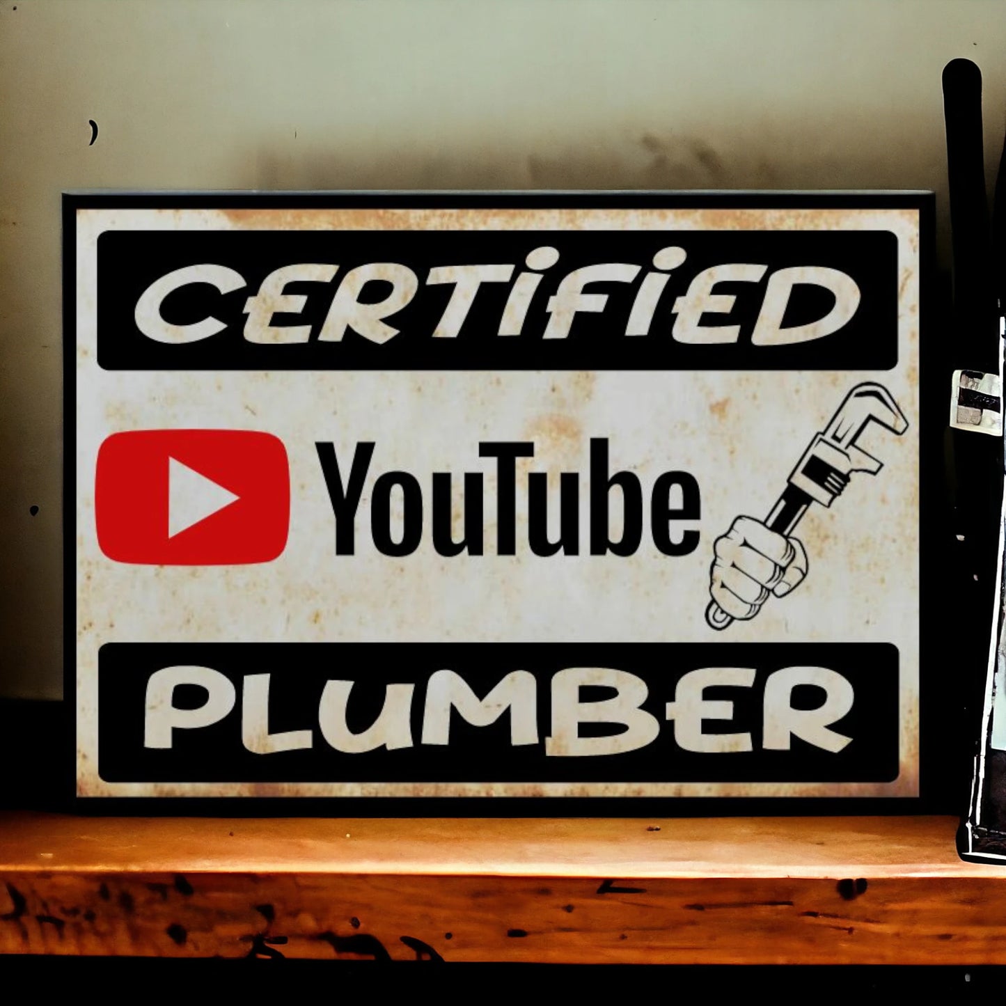 certifeied youtube plumber sign 