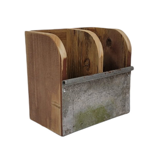 storage organizer rustic bench top tote