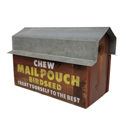 bird house barn chew mail pouch birdseed