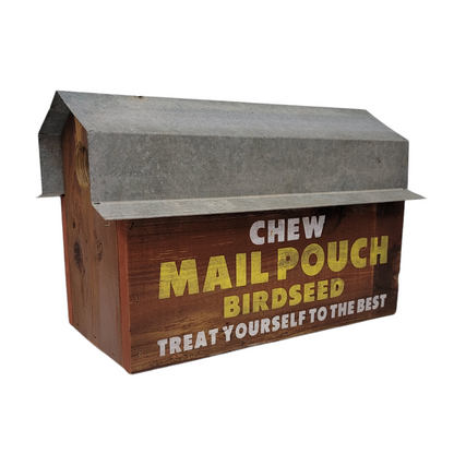 bird house barn chew mail pouch birdseed