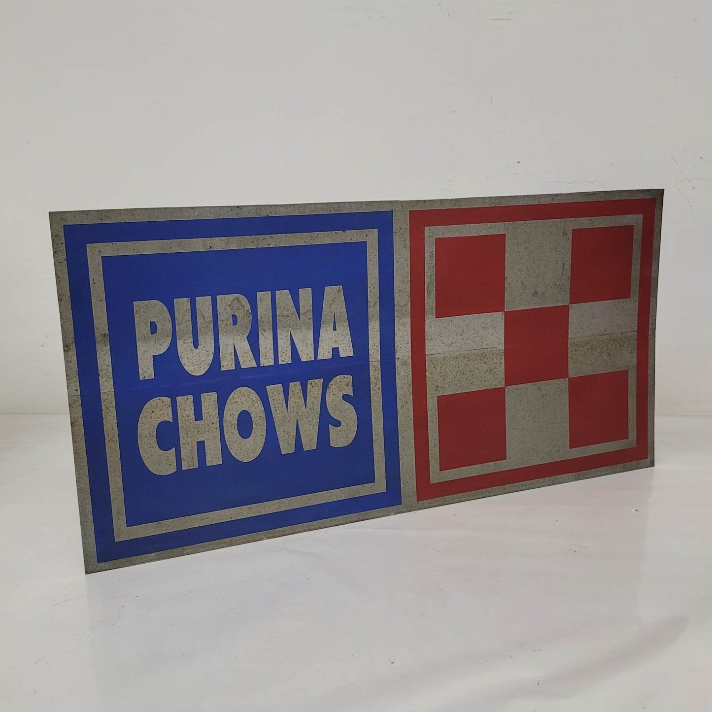 Purina Chows Sign Holder Feed & Farm Supply Sign