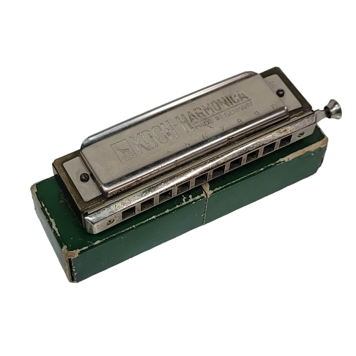 Antique Hamonica Koch Germany Chromatic Harmonica Original Box