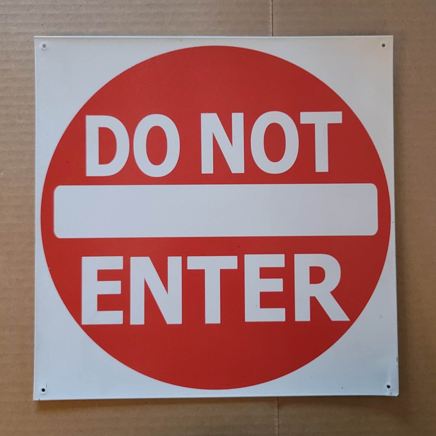 Metal DO NOT ENTER Property Warning Sign