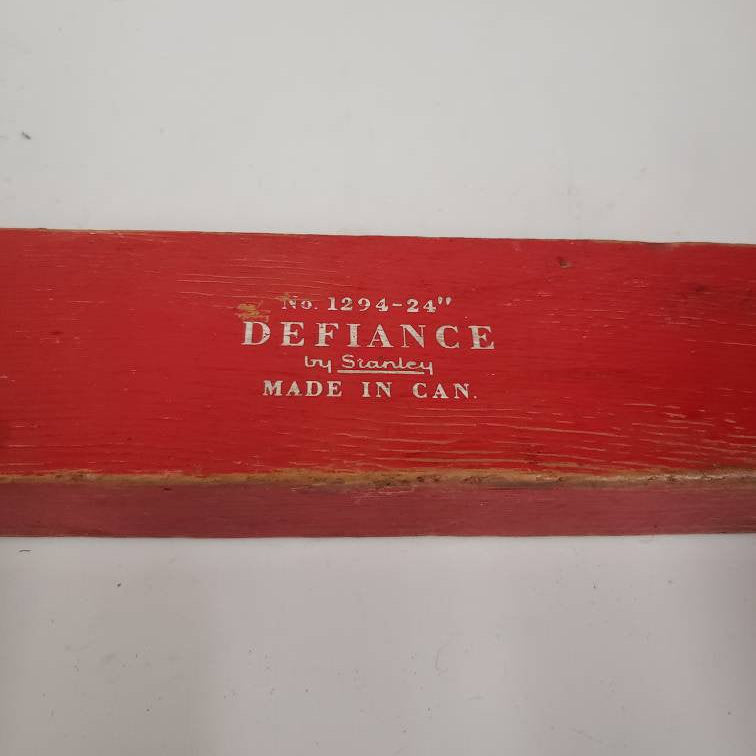 stanley level antique wooden level hand tools stanley defiance model no 1294-24.