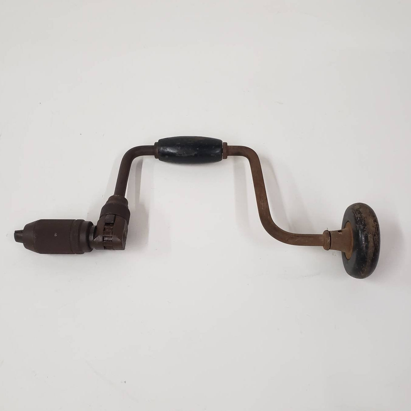 bit brace drill stanley vintage hand crank wooden carpentry hand tools