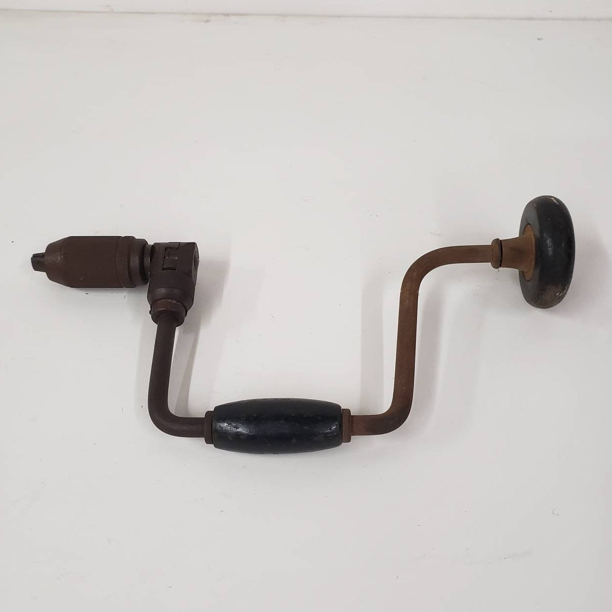 bit brace drill stanley vintage hand crank wooden carpentry hand tools