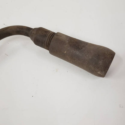 bit brace drill vintage hand crank wooden carpentry hand tools