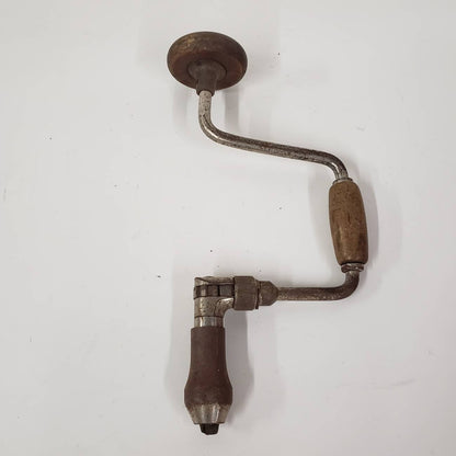 bit brace drill hand crank wooden carpentry hand tools