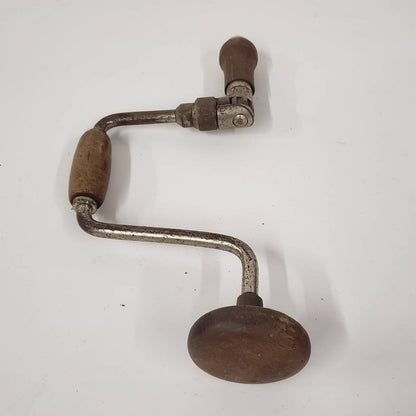 bit brace drill hand crank wooden carpentry hand tools