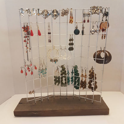 Barnboard Jewelry Display Holder