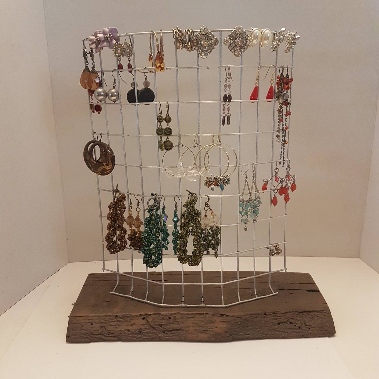 Barnboard Jewelry Display Holder