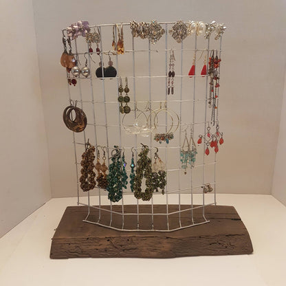 Barnboard Jewelry Display Holder
