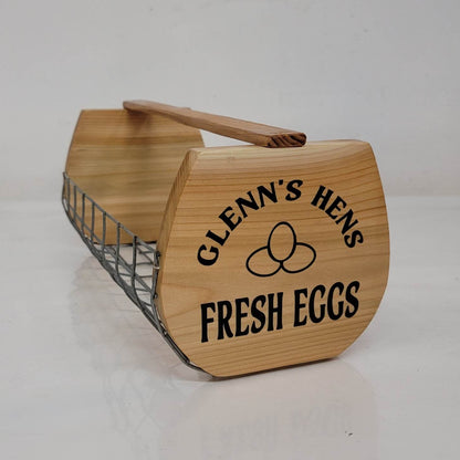 Fresh Eggs Harvest Basket