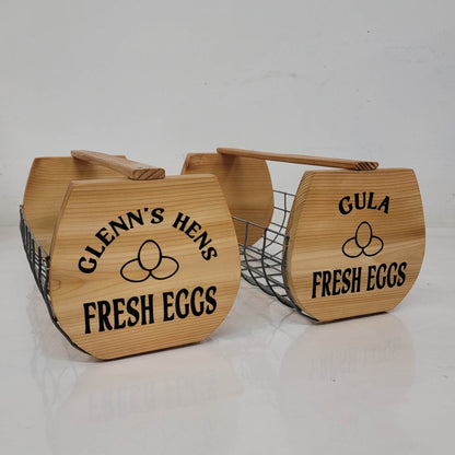 Fresh Eggs Harvest Basket