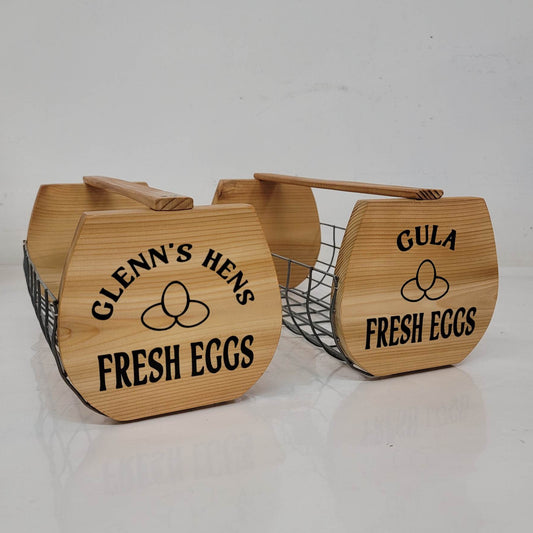 Fresh Eggs Harvest Basket