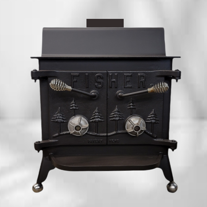 Grandma Bear Fisher Wood Stove With Ball Feet Top Vent – Wainfleet Trading  Post