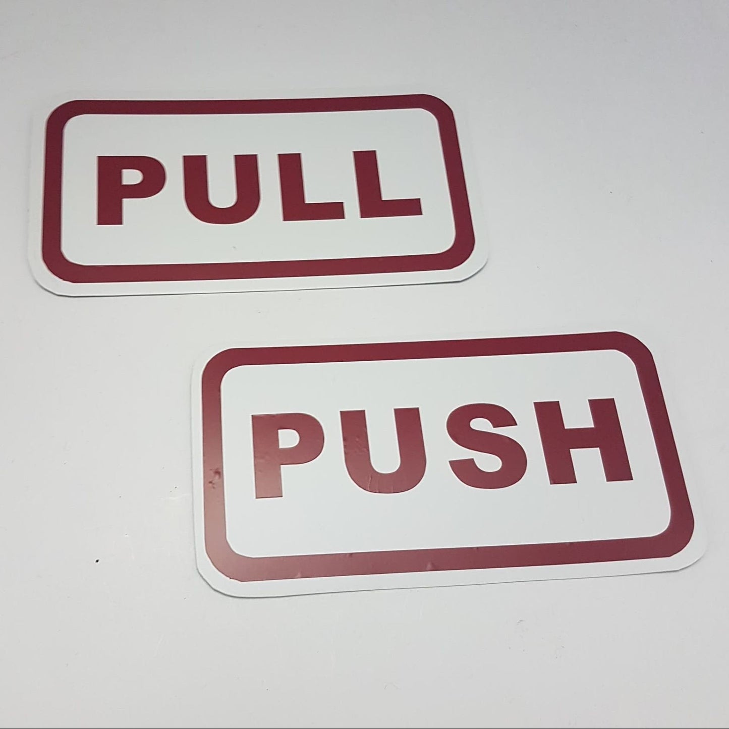 push pull business signs aluminum